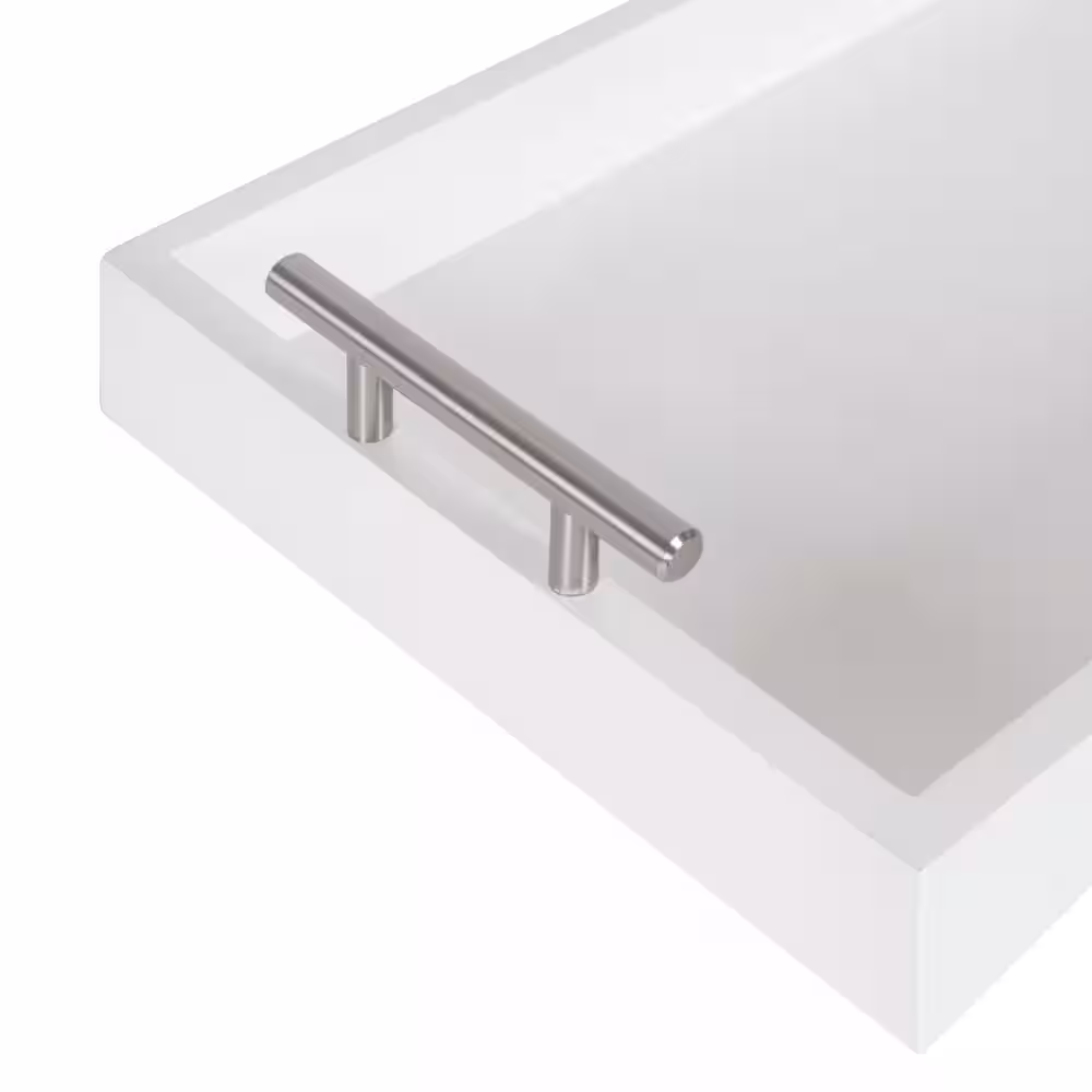 Kate and Laurel Lipton White Decorative Tray