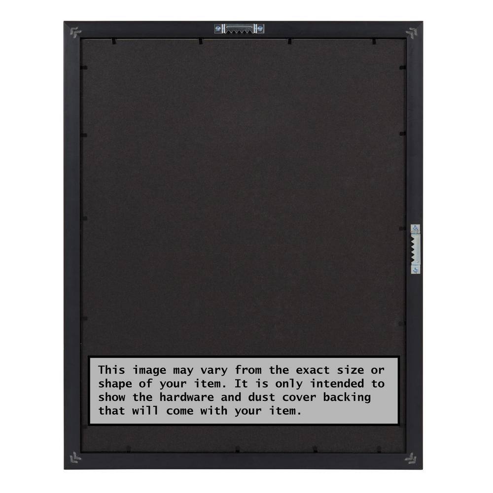 Amanti Art Opening Size 24 in. x 36 in. Parlor Black Picture Frame
