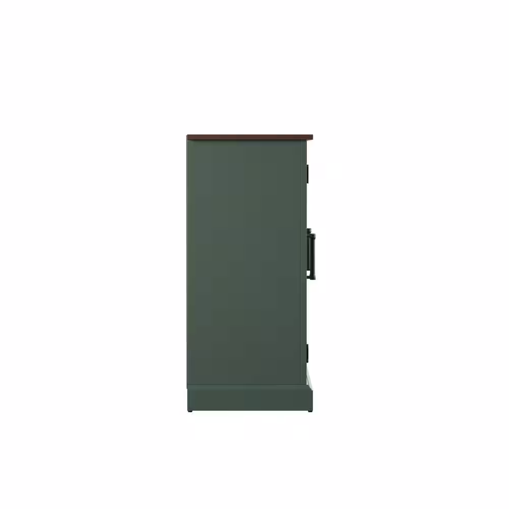 Twin Star Home Kale Sideboard with Glass Doors